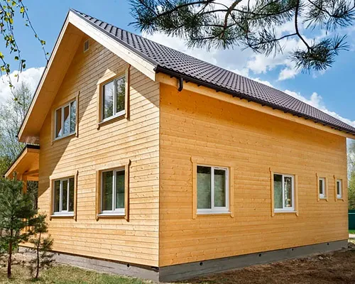 Отделка фальшбрусом